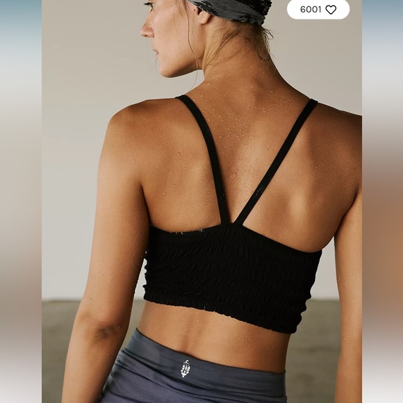 🆕 Free People movement Femme Ruched Tank in black Size : XS/S - Picture 3 of 5